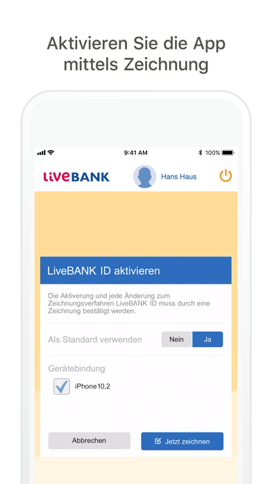 How to cancel & delete LiveBANK ID from iphone & ipad 1