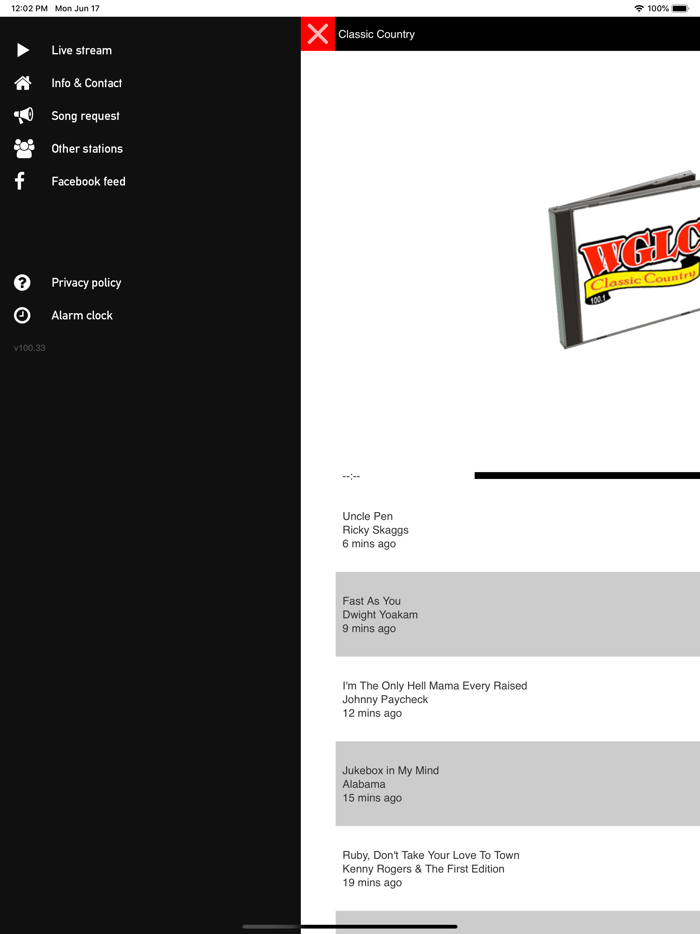 WGLC 100.1 COUNTRY COUNTRY