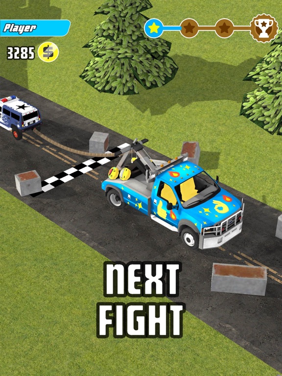 iPad Image of Trucks Tug Of War