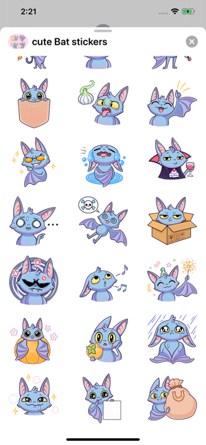 Cute Bat stickers(圖4)-速報App