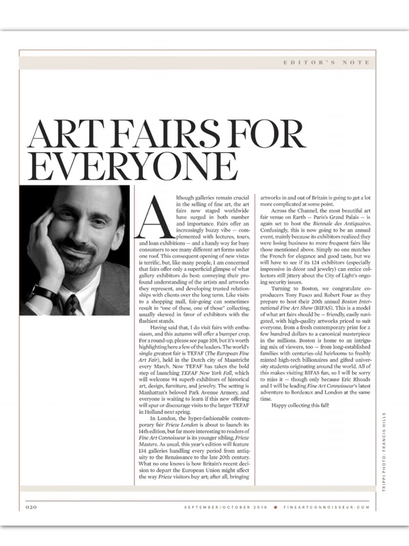 Fine Art Connoisseur Magazine screenshot 4