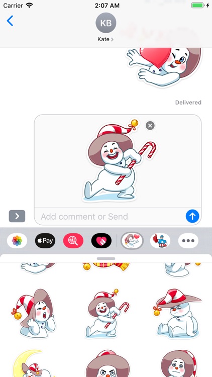 The Smiley Snowman Stickers screenshot-9