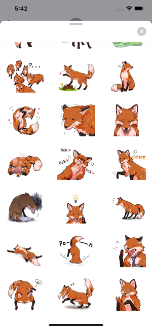 Red Fox FoxMoji Stickers(圖3)-速報App