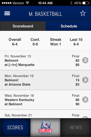 Belmont Bruins screenshot 3