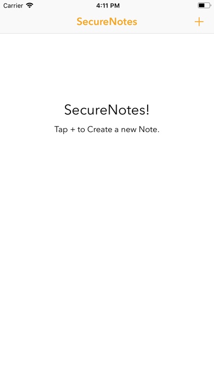 Finger Secure Notes