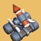 Rocket Tank is the single-player, physics based game: strongly pull the slingshot, aim and how to apply, shoot a rocket