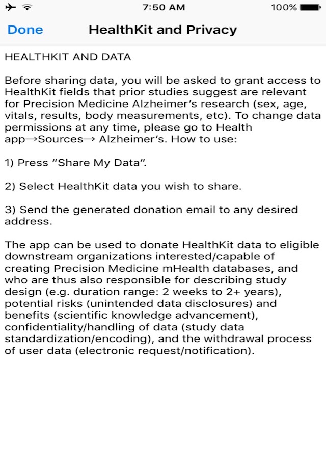 Precision Health Alzheimer's screenshot 2