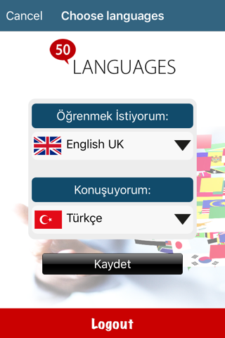 50 languages screenshot 2