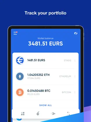Screenshot 1 STASIS Stablecoin Wallet iphone