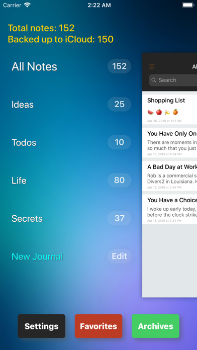 Locked Notes - Day Journal App screenshot 2