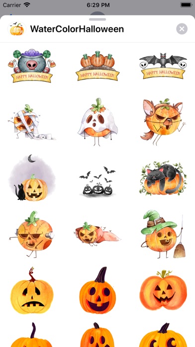 WaterColor Halloween Stickers screenshot 2