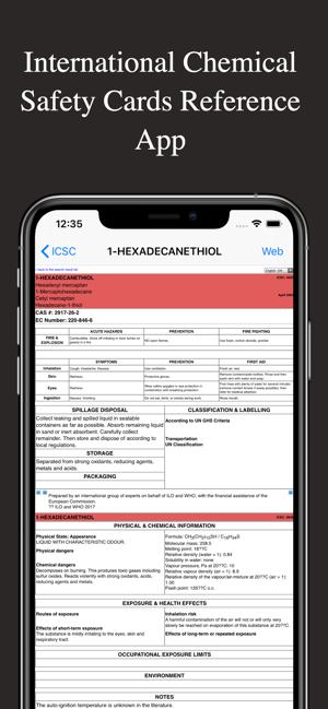 ICSC - Chemical Safety Cards