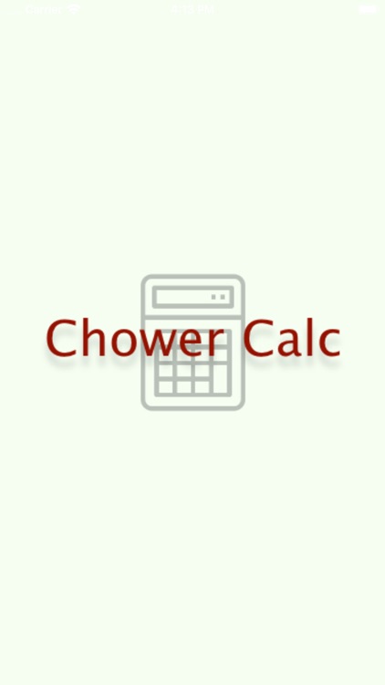 Chower Calc