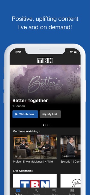 TBN: Watch TV Live & On Demand(圖2)-速報App