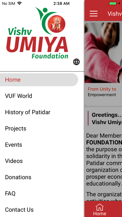 VUF - Vishv Umiya Foundation screenshot 3