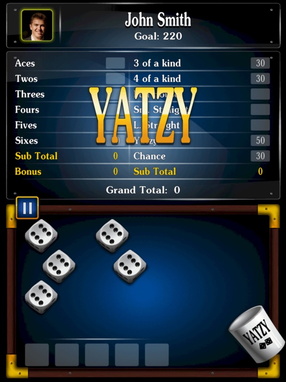 Yatzy Dice Game for Buddies screenshot