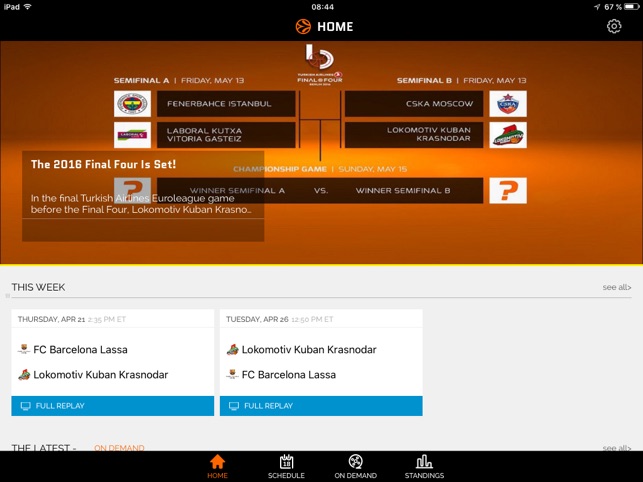 Euroleague TV for iPad(圖4)-速報App