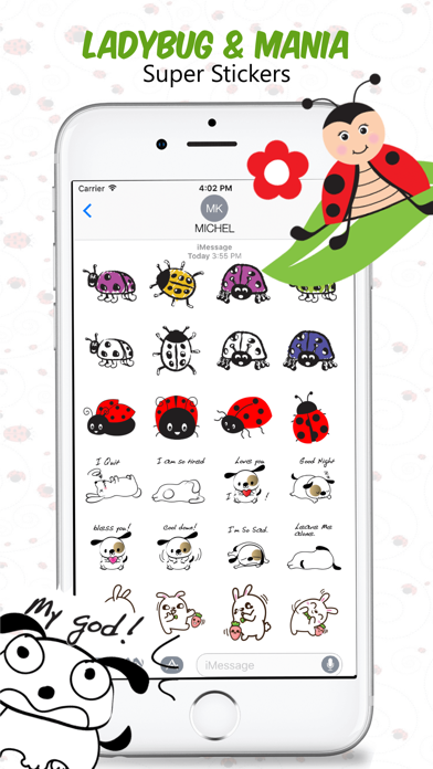 How to cancel & delete Ladybug Beetle Stickers from iphone & ipad 3