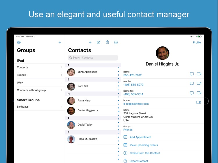 ContactsXL 2 for iPad