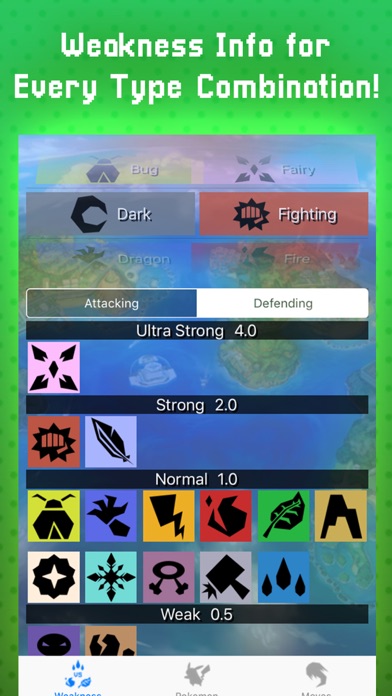 Poke Battle: Type Weakness App screenshot 2