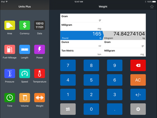 Convert Units FREE app - Units Plus Best Unit & Currency Converter - Metric to Imperial Conversion screenshot