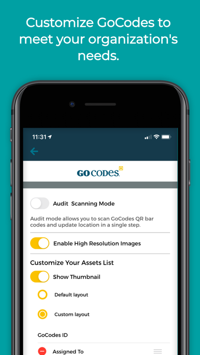 GoCodes Asset Tracking