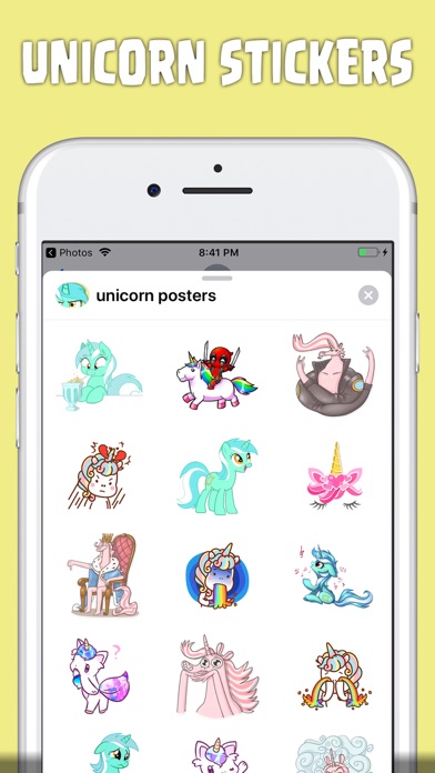 sweet unicorn stickers screenshot 2