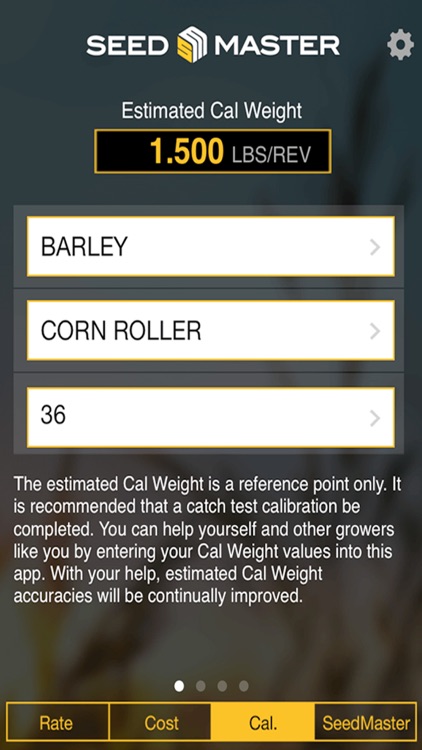 Seedmaster Seed Rate Calc