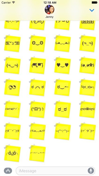 FaceMoji Notes Stickers