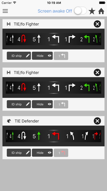 Dials for X-Wing