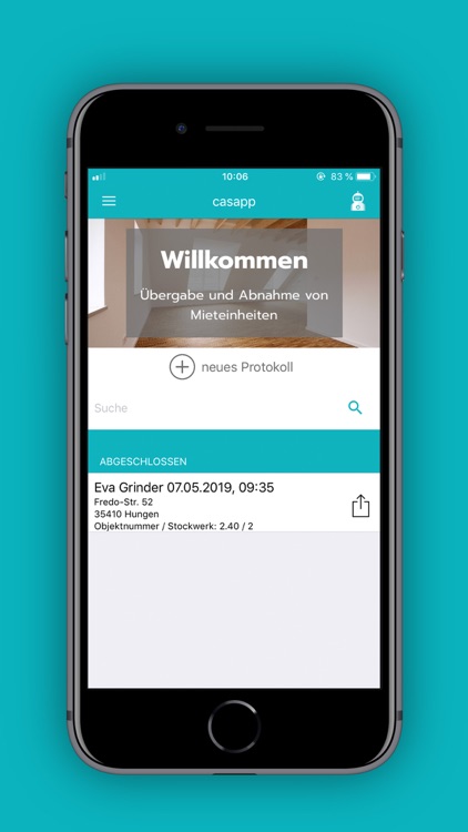 casapp Wohnungsübergabe
