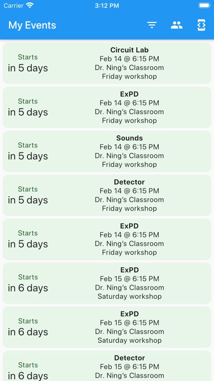 SciOly Schedule