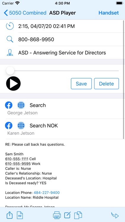 mobile answering service