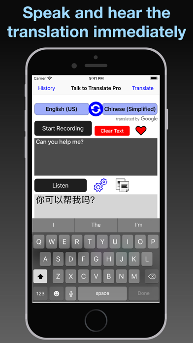 T2T Pro: Speech Translation Screenshot 10