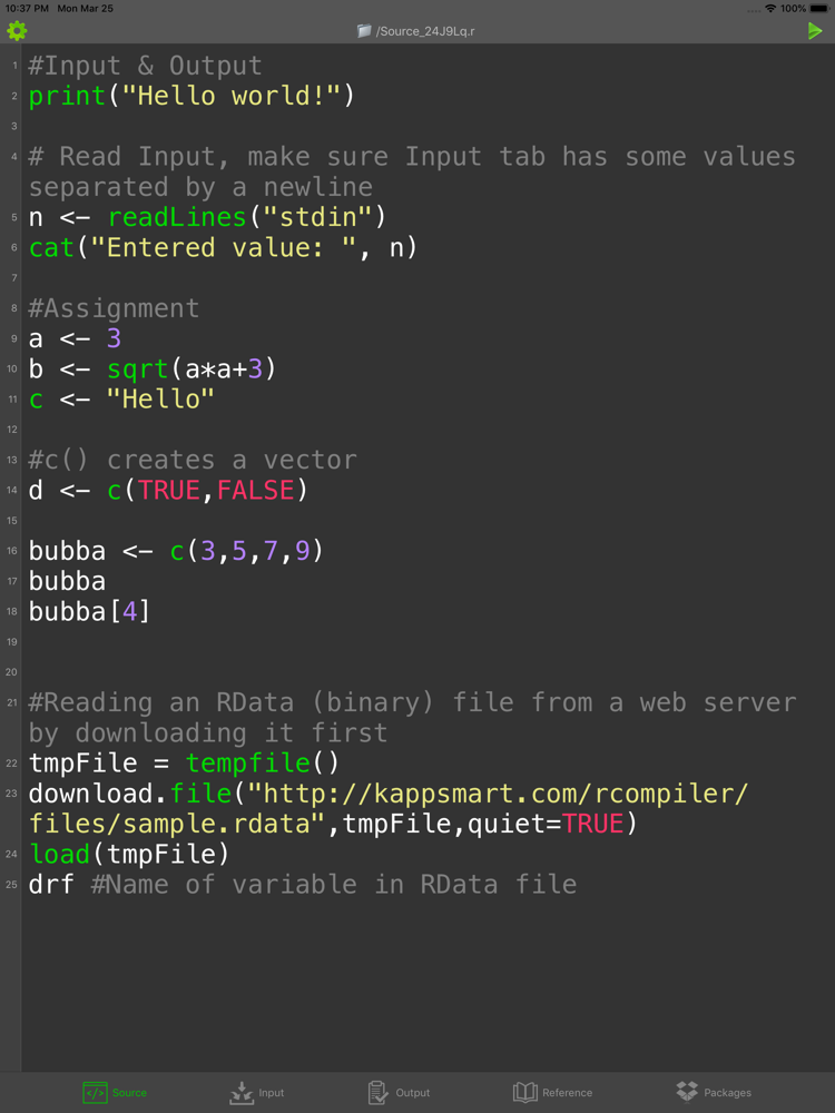 R Programming Compiler App for iPhone - Free Download R Programming ...