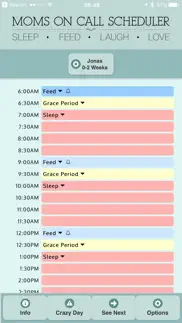 moms on call scheduler iphone screenshot 2