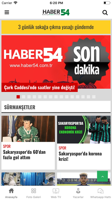 Haber54 - Sakarya’dan Haberler screenshot 2