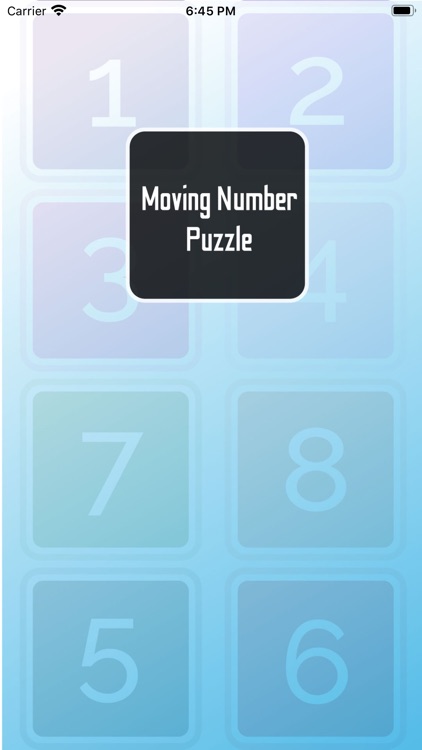 Moving Number Puzzle