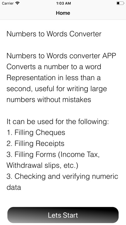 From Num to  Words Converter