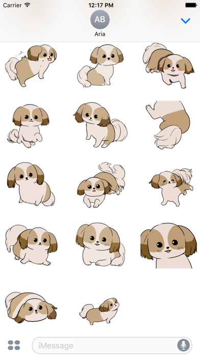 Shih Tzu Dog ShihMoji Sticker screenshot 3