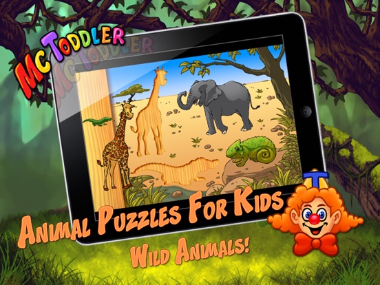 子供や幼児のための動物のパズルは - 野生動物パズルを形成のおすすめ画像1
