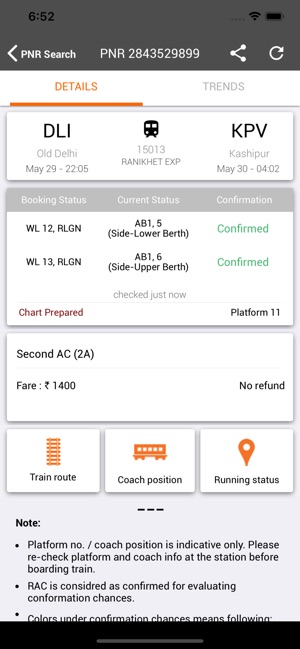 Trainman PNR Status Prediction(圖3)-速報App