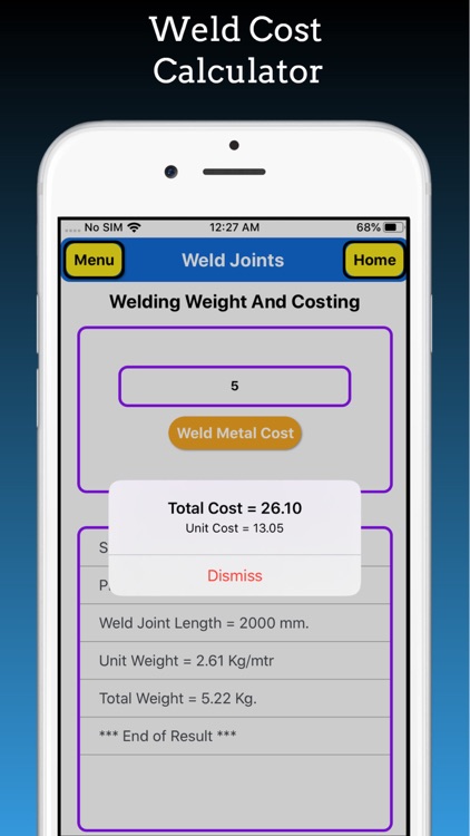 Welding Weight Calculator Pro screenshot-8