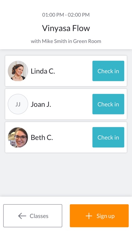 Mindbody Check-In