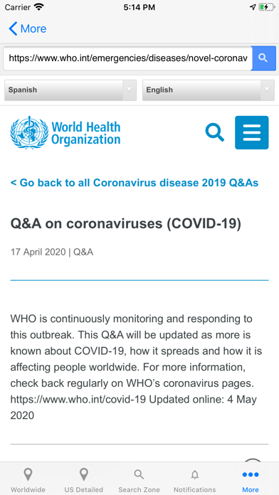 Coronavirus COVID Trackerのおすすめ画像8