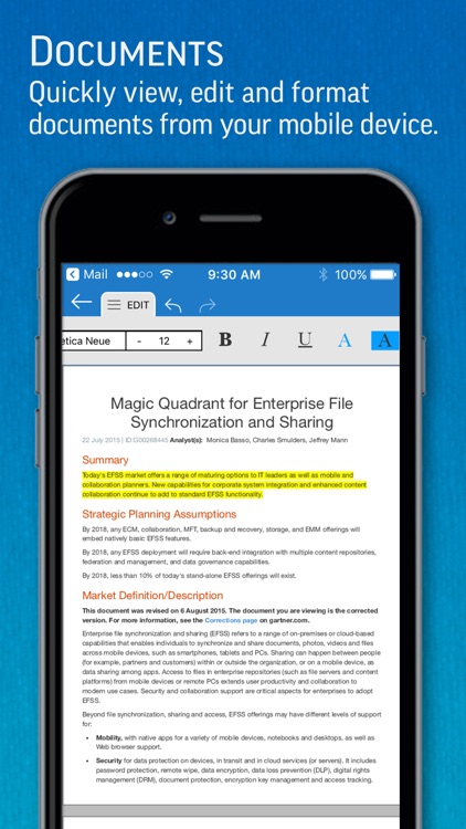 SmartOffice - Document Editing