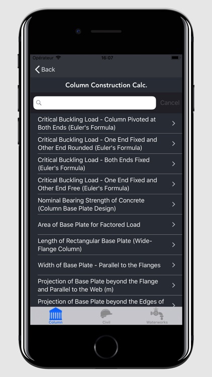 Column Construction Calculator