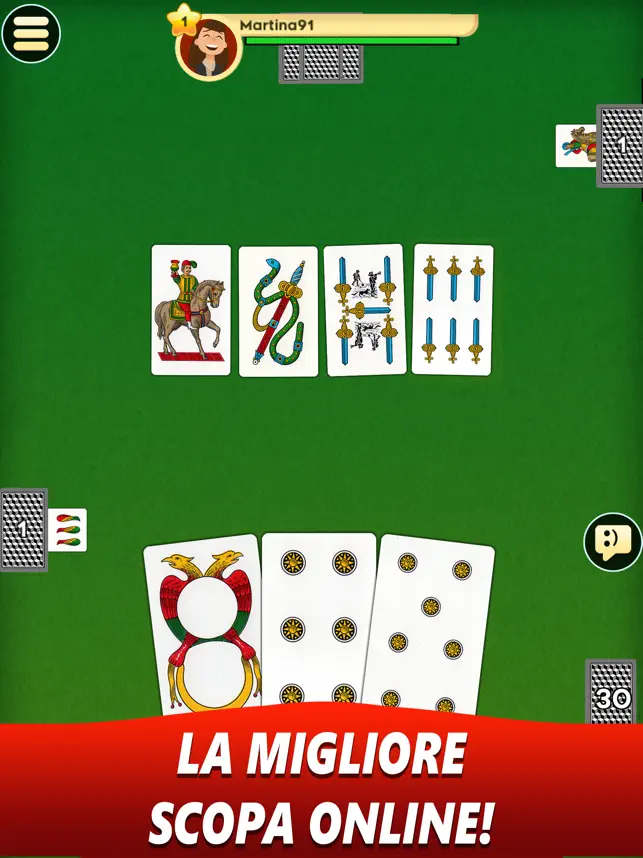 Captura de Pantalla 1 Scopa Online - Gioco di carte iphone