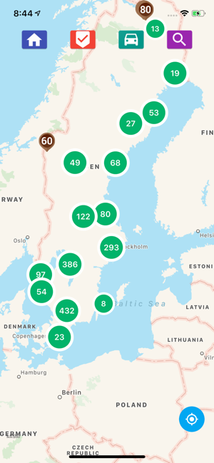 Fartkameror Karta | Karta Mellersta