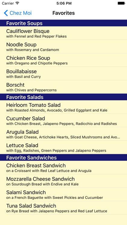 Chez Moi - Ideas for Lunch screenshot-4